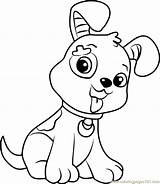 Pupcake Shortcake Coloringpages101 Puppy sketch template