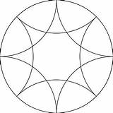 Circle Mandalas Zirkel Geometry Kreise Mosaik Usf sketch template