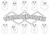 Numberjacks Cbeebies Coloringonly sketch template