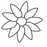 Flower Petal Petals Template Clipart Clip Sunflower Outline Printable Stencil Kids Cliparts Vector Layer First Large Clipartbest Patterns Attribution Forget sketch template