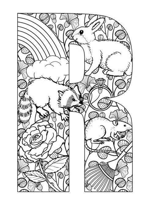 coloring pages letters adult   coloring pages letters