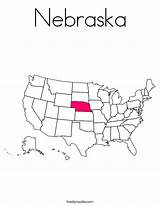 Coloring Nebraska Built California Usa Print sketch template