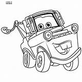 Cars Mater Disney Pages Tow Coloring Colouring Printable Dot Color Print Getdrawings Shark Blaze Colour Getcolorings Cartoon sketch template