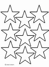Star Printable Stencil Template Clipart Stars Stencils Clip Large Small Templates Flag Printout American sketch template
