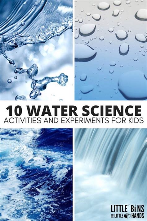 science activities  learning  water lesson plans