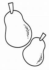 Pears Pear sketch template