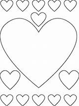 Coloring Printable Pages Valentines Valentine Heart Hearts Template Hart Sjabloon Templates Choose Board Stencil sketch template