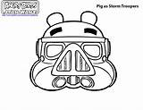 Coloring Angry Birds Wars Star Pages Pigs Printable Pig Strom Troopers Yoda Bird Darth Vader Dot Boss Print Library Popular sketch template