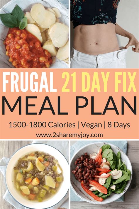 vegan  day fix meal plan   calories gf