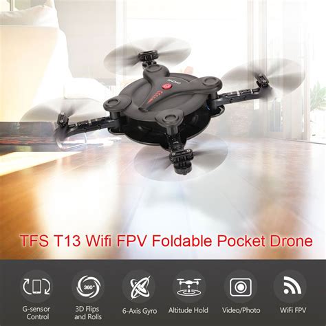 fq fqw  axis gyro mini wifi fpv foldable  sensor pocket drone  mp camera altitude