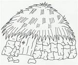 Chozas Indigenas Choza sketch template