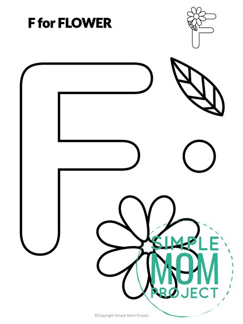 printable letter  craft template simple mom project