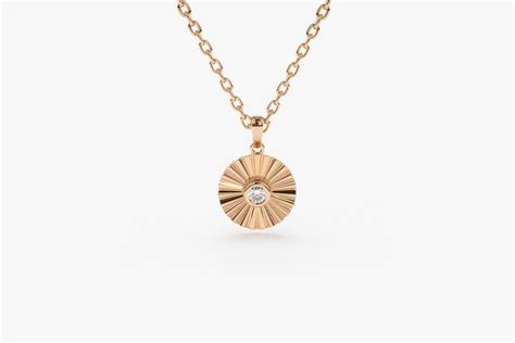 gold diamond disc ray necklace   diamond solitaire necklace