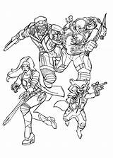Galaxy Guardians Coloring Pages Printable Fighting sketch template