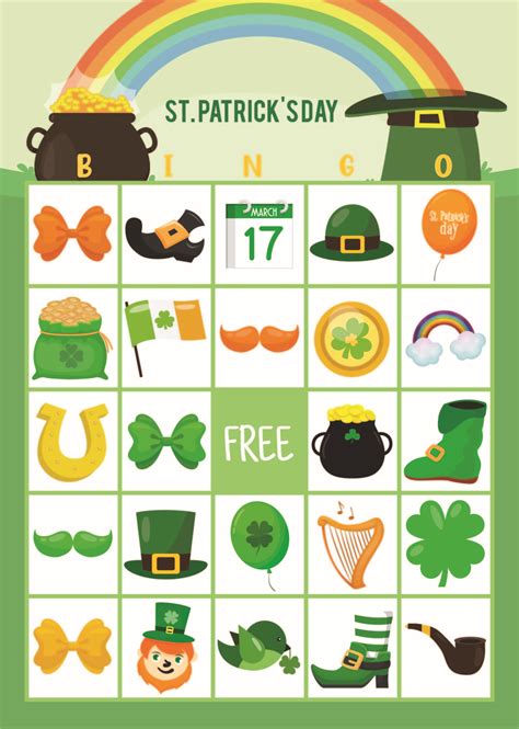 st patricks day bingo  printable mom  reviews