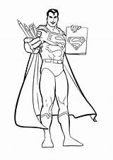 Superman Infantis Marcadores sketch template