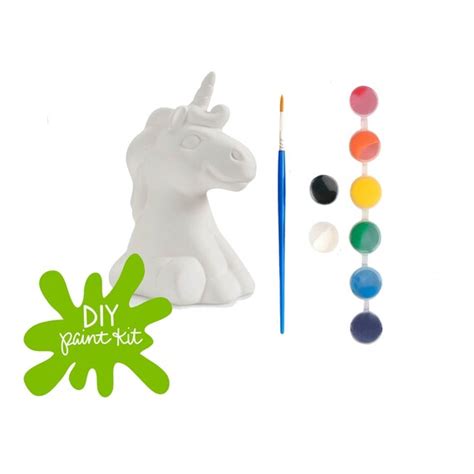 diy paint kit unicorn paint   ceramic unicorn etsy