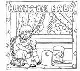 Hush Baby Mother Bye Plays Susie September May Drawing Coloring 1926 Mostlypaperdolls Paper sketch template
