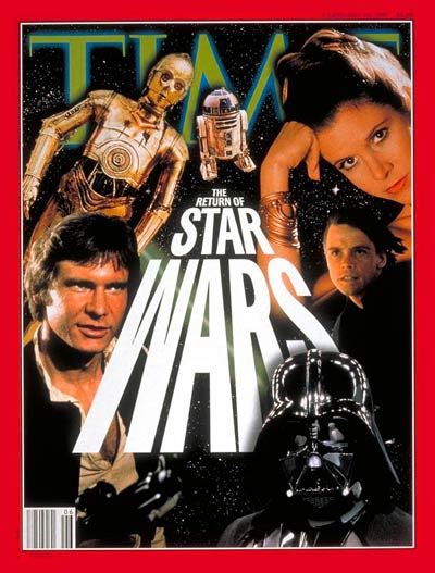 time magazine cover  return  star wars feb