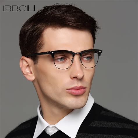 Ibboll Fashion Wrap Round Glasses Frame Optical Men Brand
