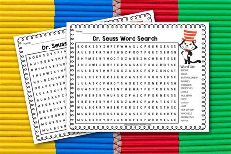 printable dr seuss word search   happy