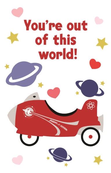 printable valentines day cards  kids radio flyer