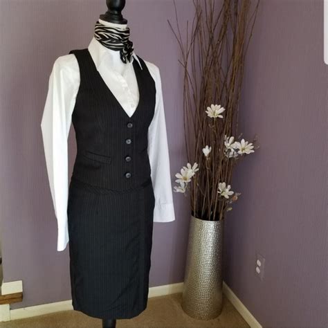 orsay skirts black pinstripe skirt suit from europe 2pc set poshmark