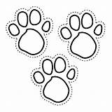 Coloring Pages Paw Print Ear Heron sketch template