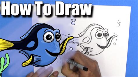 draw dory easy step  step youtube