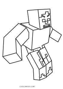 printable minecraft coloring pages  kids