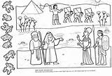 Moses Egipto Plagas Pharaoh Israelites Slaves Biblia Artesanías Pesaj Hebrew Moise 보드 선택 sketch template