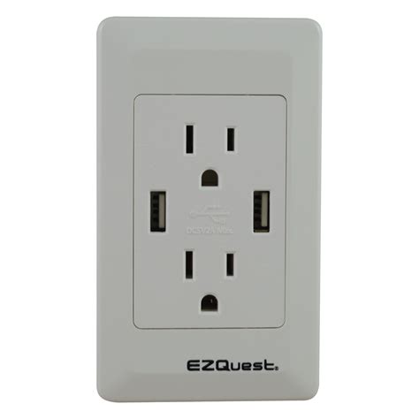 ezquest plug  charge usb wall outlet charger