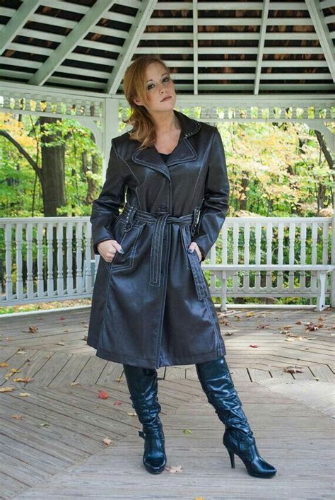 428 Best Leather Trench Coats Images On Pinterest
