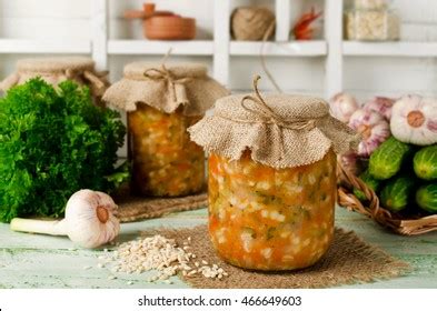 soup jar russian cuisine soup pickled stock photo  shutterstock