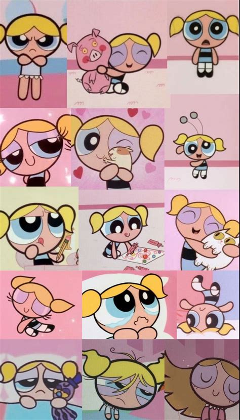 bubbles aesthetic wallpaper collage iphone   powerpuff girls