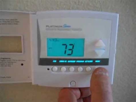 venstar   thermostat  buttons   youtube