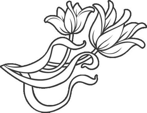 decoration flowers coloring page  printable coloring pages