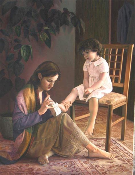 نقاشی از محبت مادر به کودک