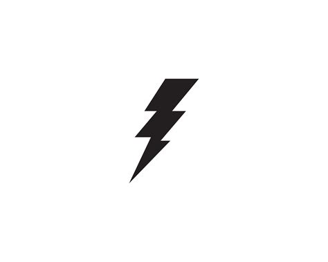 lightning logo icon  symbols bolt  vector art  vecteezy
