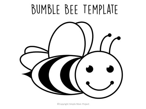 click  print  adorable bee templates