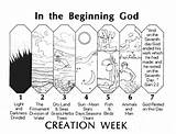 Creation Days God Coloring Bible Kids School Sunday Activities Pages Drawing Story Crafts Gods Created Genesis Beginning Light Lesson Printable sketch template