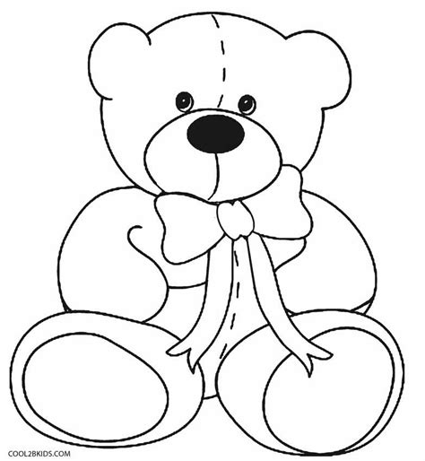 printable teddy bear coloring pages  kids coolbkids