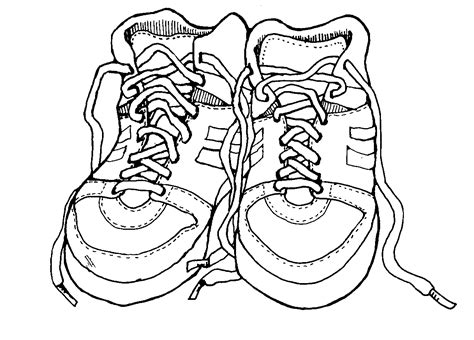 gym shoes coloring   designlooter