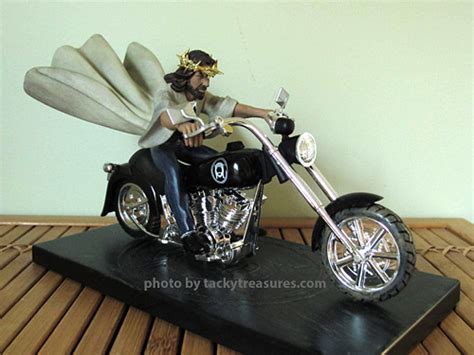 biker jesus jesus   motorcycle julies tacky treasures