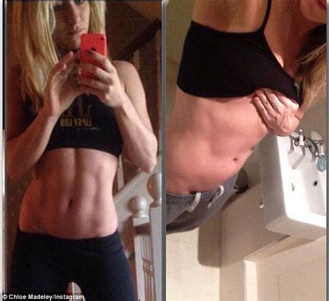 chloe madeley shares yet more selfies of her muscular body daily mail online