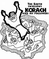Coloring Pages Korach Torah Parsha Leviticus Parade Tots Bamidbar Template Color sketch template