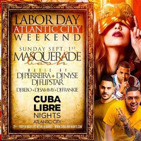 labor day weekend 2019 masquerade bash at cuba libre tickeri
