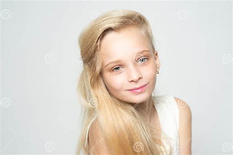 Young And Beautiful Happy Blond Girl Skincare And Natural Makeup