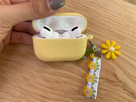cute yellow silicone airpods pro case airpods pro case  etsy