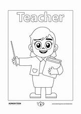 Teacher Professions Servidores sketch template
